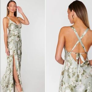Show Me Your Mumu green floral Anderson dress